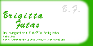 brigitta futas business card